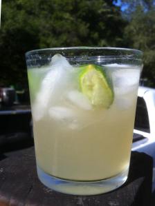 My Margarita...Don Julio Anejo Tequila, Triple Sec, Lime Juice, Agave Nectar, Ice
