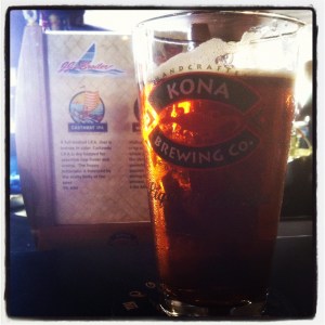 My first Castaway IPA, on tap, on Kauai, 2012.