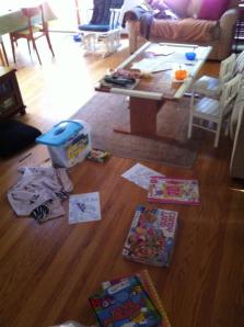 Everything in its place, which means everywhere it shouldn't be.