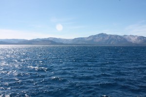 Lake Tahoe viewed from our boat.