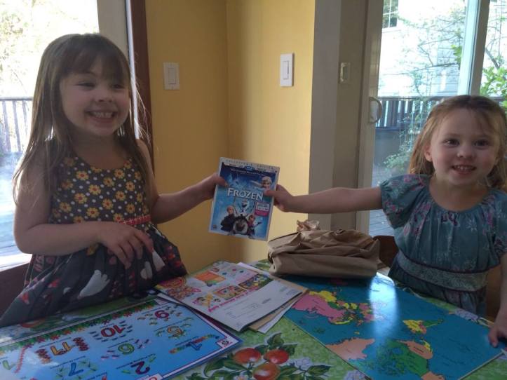 My daughters. Just after "Frozen" arrived, and just before the bullets began to fly.