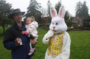 Who's more afraid? My daughter or the Easter Bunny?